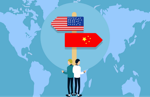 中美貿易戰圖片